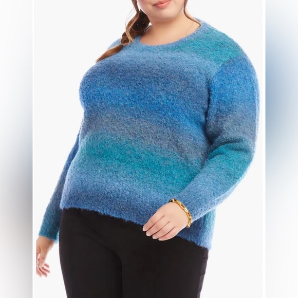 KAREN KANE Ombre Boucle Sweater - Picture 3 of 11